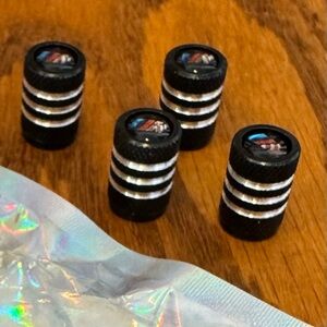BMW M, 4PCS Tire Caps, Aluminum Alloy Valve Stem Cap, Decorative Accessory